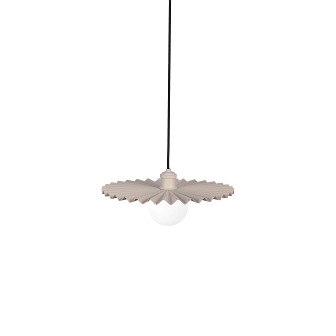 Metalowa lampa Omega beżowa 35cm